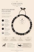 CORAZON Duft-Halsband – Lava, Achat & Onyx