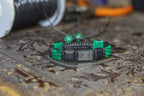 Shamballa-Armband – Malachit, Onyx, Titan & grauer Naturstein |CORAZON DESIGN