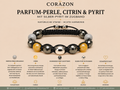 Shamballa Armband – Parfum-Perle, Citrin & Pyrit | CORAZON Design