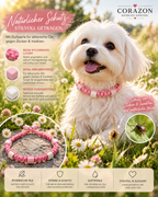 CORAZON Duft-Halsband für Hunde – Pink Makramee