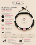 CORAZON Duft-Halsband für Hunde – Black, White & Pink