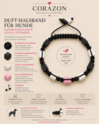 CORAZON Duft-Halsband für Hunde – Black, White & Pink
