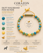 CORAZON Duft-Halsband für Hunde – Gold Edition