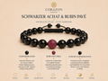 Black Agate & Ruby Pavé Bracelet