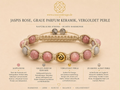 Rose Jasper, Grey Aroma Ceramic, and Gold-Plated Focal Harmony Bracelet