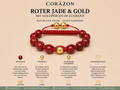 Shamballa Armband – Rote Jade & Gold | CORAZON Design