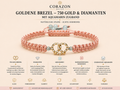 Goldene Brezel Armband – 750 Gold, Diamanten & Aquamarin | CORAZON Design