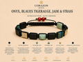 Shamballa Armband Onyx, Tigerauge & Jade | CORAZON Design