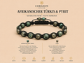 Shamballa Armband – Afrikanischer Türkis & Pyrit | CORAZON Design